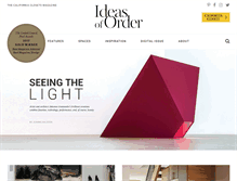 Tablet Screenshot of ideasoforder.com